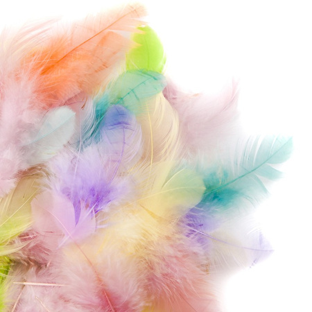 Piórka pastel 5-12cm 5g