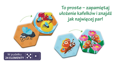 Gra memory Owady i robaczki Kapitan Nauka