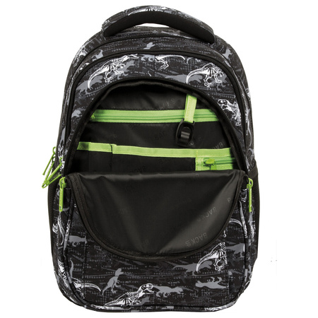 Plecak 3-komorowy BACKUP 5 model P50 świat dinozaurów