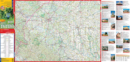 Ukraina Zachodnia 1:500 000 Lwów 1:10 000 mapa samochodowa laminat 2020