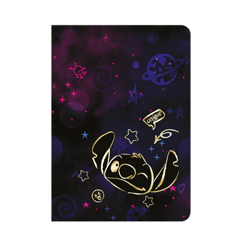 Zeszyt A5 32k.kratka Disney Gold  Stitch wzór 1
