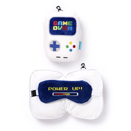 Poduszka podróżna z maską na oczy-Game Over-Relaxeazzz CUSH248