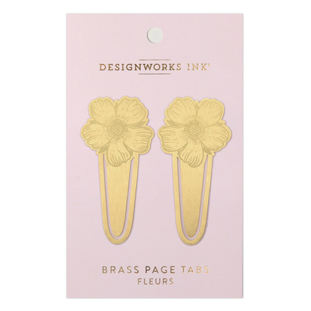 Zakładki do książek metalowe Kwiaty 2szt.