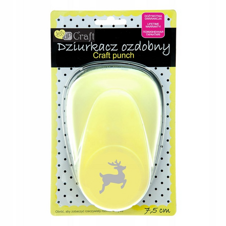 Dziurkacz ozdobny Renifer 7,5cm