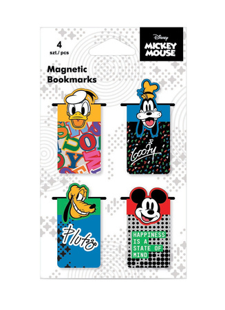 Zakładka magnetyczna Disney fashion Mickey Mouse 4 szt. Mix