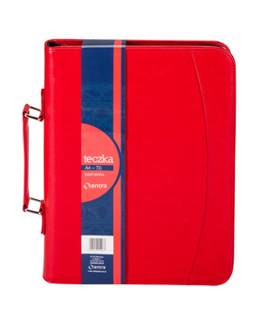 Teczka A4 czerwona na suwak 711