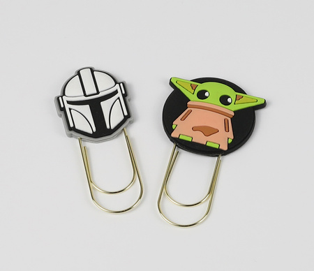 Klipy do papieru Disney fashion Mandalorian 2 szt. mix