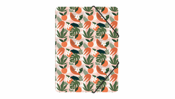 Teczka z gumką A4 pp z nadrukiem tropical