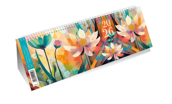 Kalendarz 2026 ze spiralką 1/2 formatu A4 poziomy