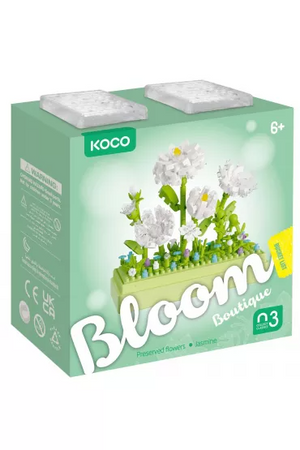 Klocki KOCO kwiaty jaśminu 285 elementów