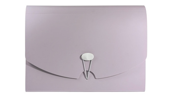 Teczka A4 harmonijkowa PP róż morandi