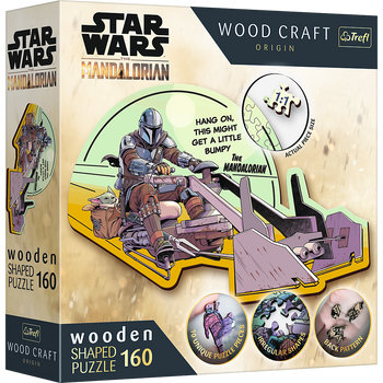 Puzzle 160 drewniane konturowe  The Mandalorian Zjednoczenie 20187