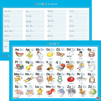 Podkładka na biurko dwustronna alfabet