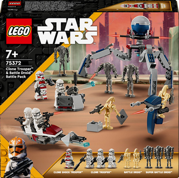 Lego Star Wars Zestaw bitewny z żołnierzem armii klonów i droidem bojowym 75372