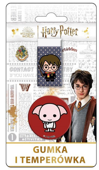 Zestaw gumka + temperówka na blistrze Harry Potter