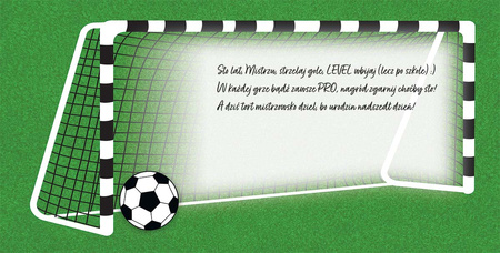 Karnet KW neon tłoczony Piłka