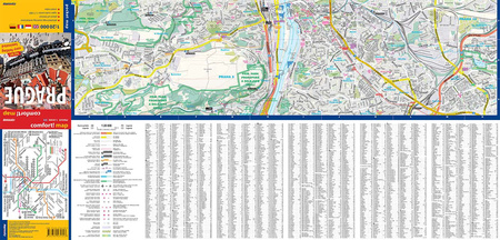 Prague pocket map 1:20 000 laminat midi 2023