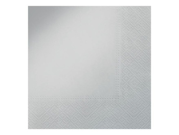 Serwetki jednokolorowe srebrne 33x33 SDL552407