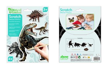 Naklejki do wydrapywania Dinozaury
