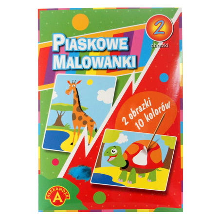 Malowanka piaskowa żyrafa żółw