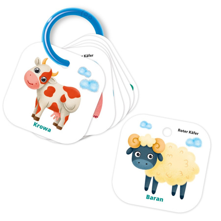 Karty na pierścionku Liczenie Farma RK1050-06