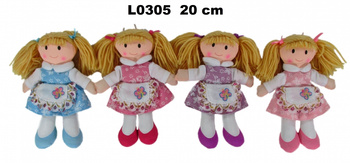 Lalka pluszowa  20cm L0305 1szt.mix