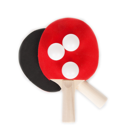 Rakietki do ping-ponga + 3 piłki pokrowiec