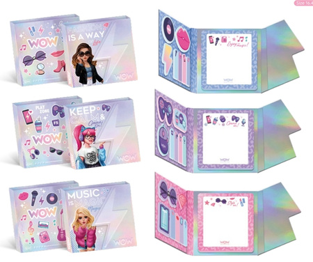 Notes kostka samoprzylepne kartki WOW00074 1szt.mix