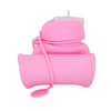 Bidon silikonowy 600ml Collpack Pump pudrowy róż