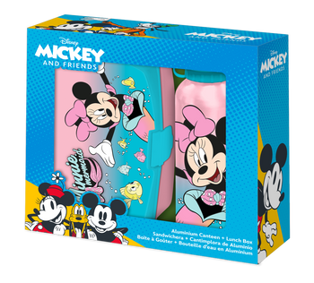 Bidon aluminiowy + śniadaniówka Minnie MN30011