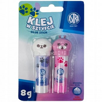 Klej w sztyfcie Astra zwierzątka 8g 2 szt