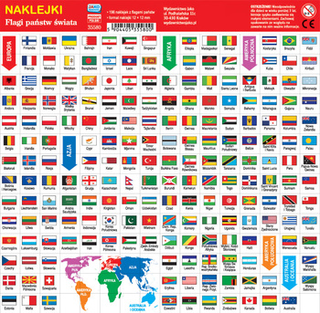 Naklejki Flagi Państw Świata