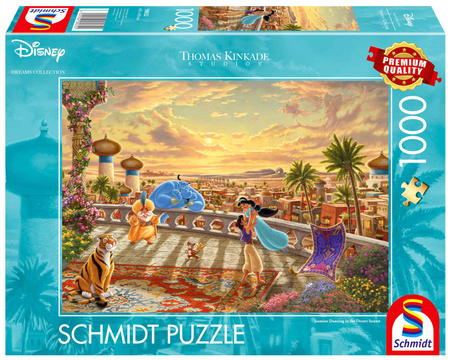 Puzzle 1000 PQ T. Kinkade Dżasmina i Aladyn 113365