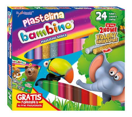 Plastelina bambino 24 kolory 34679