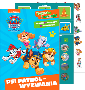 Psi Patrol - Wyzwania. Psi Patrol. Tatuaże i naklejki