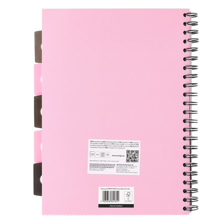 Kołozeszyt Strigo A4 Project Book Jungla różowy kratka