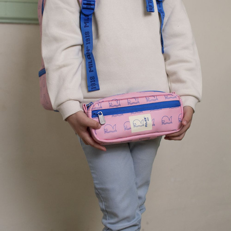 Piórnik saszetka 2-komorowa kolekcja 460 różowy