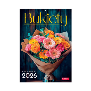 Kalendarz 2026 Bukiety A4 ścienny