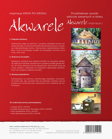 Blok A4 inspiracje akwarele Koh-i-Noor 20 arkuszy 320 g