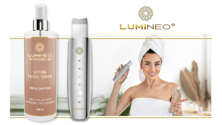 Peeling kawitacyjny Led + tonik lifting LUMINEO