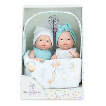 Lalki hiszpańskie bliźniaki Mini Golosinas 21cm Marina & Pau 0216