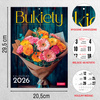 Kalendarz 2026 Bukiety A4 ścienny