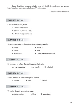 Lubię czytać ze zrozumieniem testy dla uczniów klas II–IV szkoły podstawowej