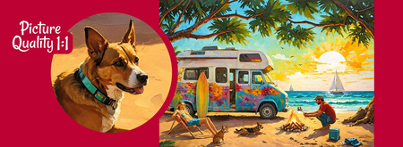 Puzzle 1000 CherryPazzi Waiting for the Waves 31346 