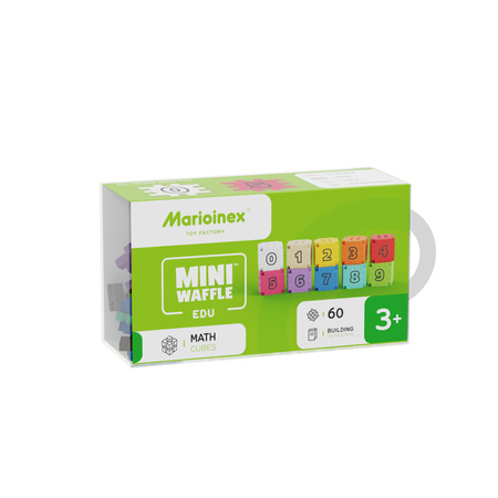 Klocki konstrukcyjne Wafle mini edu Kostki Matematyczne 60 elementów