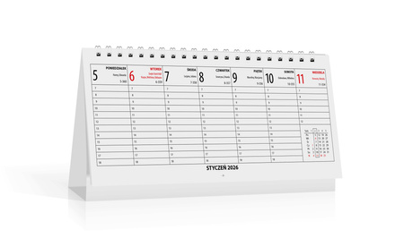 Kalendarz 2026 biurkowy