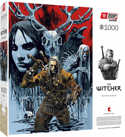 Puzzle 1000 Comic Book The Witcher Wiedźmin House of Glass