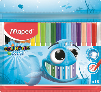 Flamastry Maped Colorpeps Ocean 18 kolorów w etui