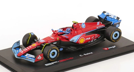 BBURAGO MODEL BOLID F1 Ferrari SF-24 GP Miami 2024 Carlos Sainz 1:43