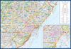 Barcelona city street map 1:20 000 laminat 2025